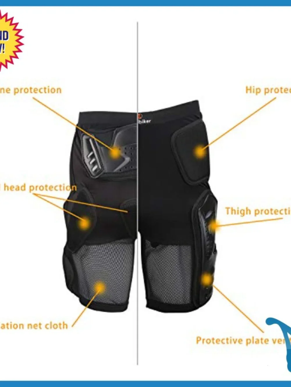 Protective Padded Shorts for Snowboarding Skiing Skating Impact Protection